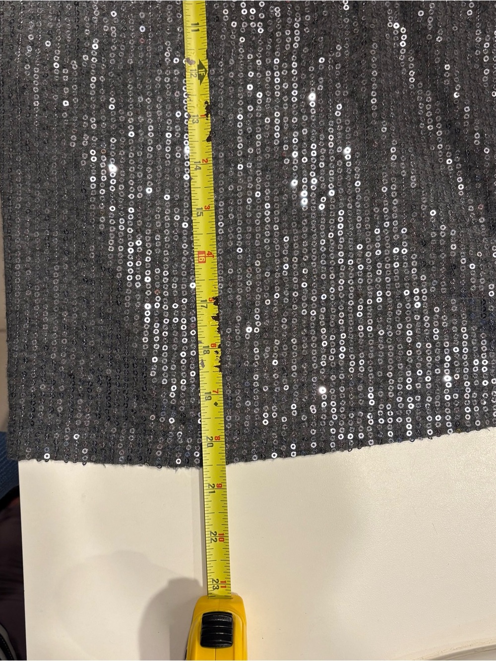 Ladies Lane Bryant gray glitter sequin tank top size 14/16. - Picture 7 of 8
